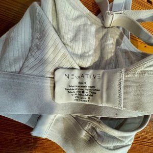 Negative Whipped Wire Free Triangle Shaped Bra Size 2 Limited Color Moon